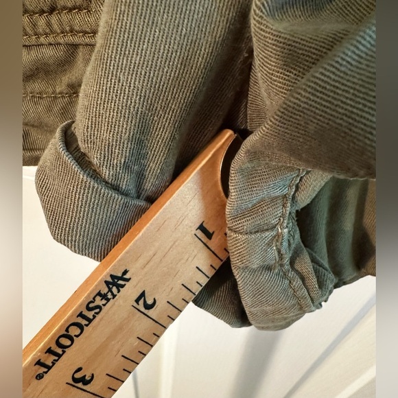 FREE PEOPLE 4 Army Green Military Utility Long Sleeve Romper Convertible Sleeves - Picture 16 of 16